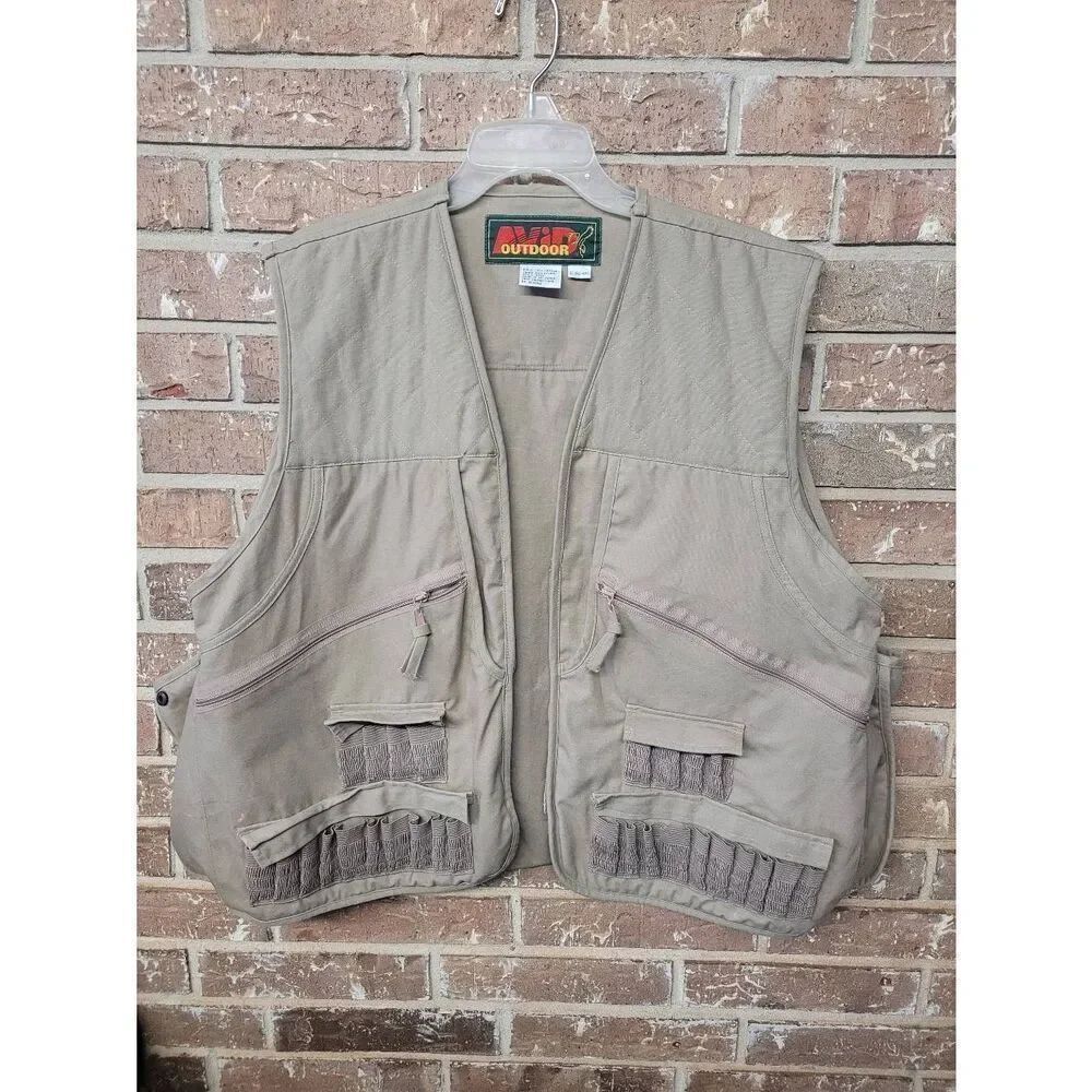 Vintage Avid Outdoors Sportsmans Vest, Size Large